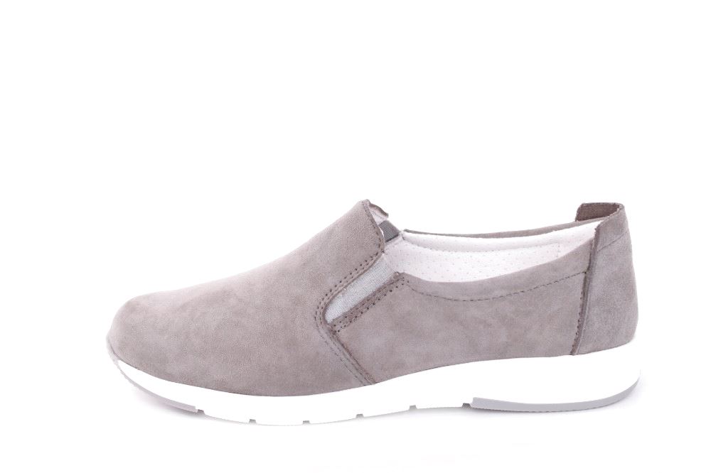 ACO Damen Slipper LENI 01 Wechselfußbett Antirutschsohle S12 grau 1245/10221 39 | 1019/1019 grey | 