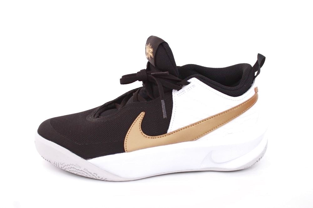 Nike TEAM HUSTELD D10 (GS) Kinder Sneaker schwarz gold S12 CW6735 