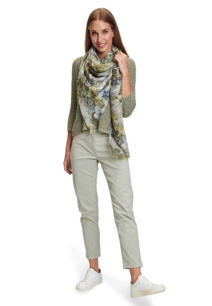 Betty Barclay Hose Slim Fit Mid Waist grün S12 65361060 