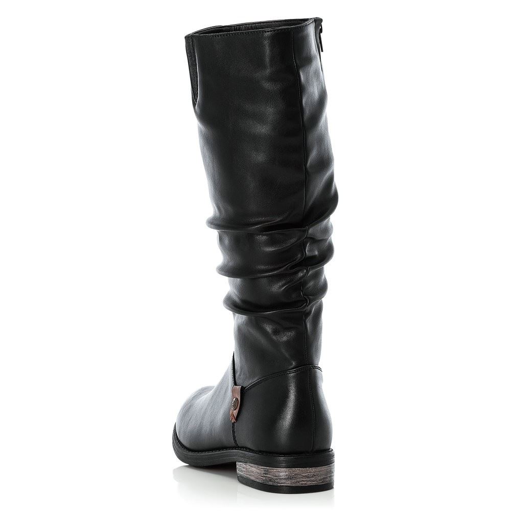 Rieker Stiefel Reißverschluss schwarz 91191 