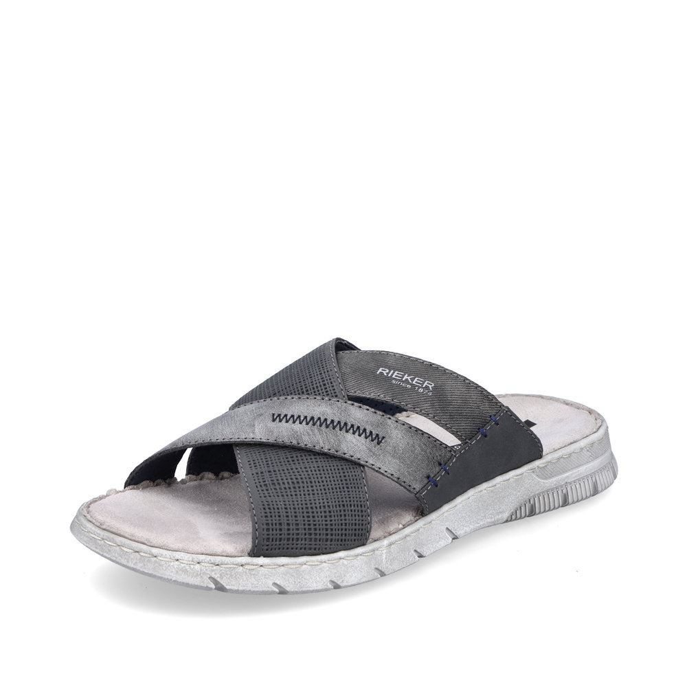 Rieker Antistress Herren Pantoletten mondgrau S13  25289-45 