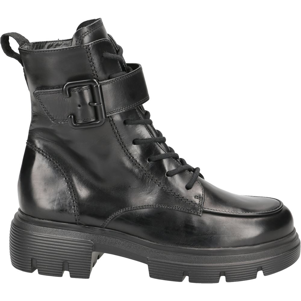 Paul Green Schnürbootie Glattleder Riegel schwarz S21 9879-009 5,5 | black | 