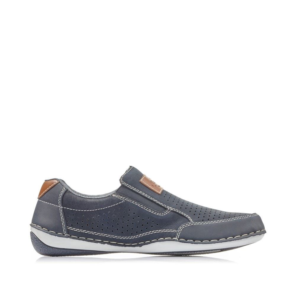 Rieker Slipper Gummizug blau B9255-14 