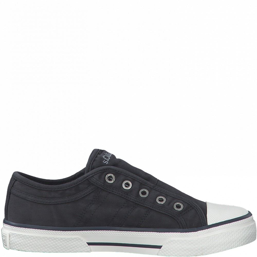 s.Oliver Damen Sneaker Low Slipper Schlupfschuh blau S12  5-5-24635-28 