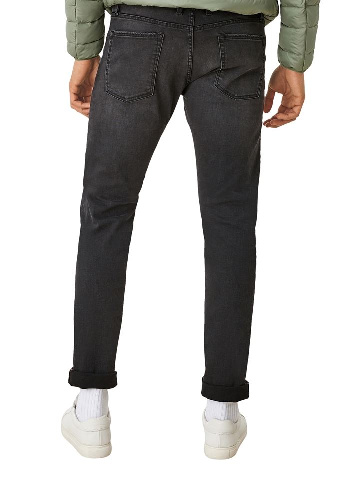 s.Oliver Herren Slim leg-Jeans KEITH schwarz S12 2109579 W31 | Black Stretched | L34