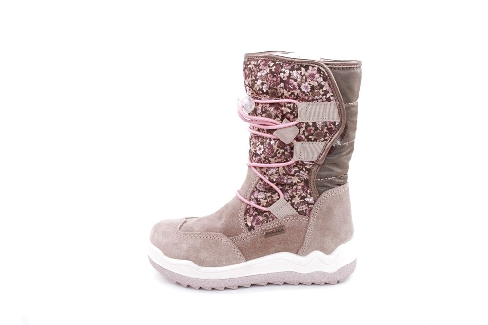 IMAC Kinder- Mädchen- Stiefel Schnellschnürung TEX- Membran Warmfutter Blumenmuster beige S22 281438 30 | marmotta rosa | 