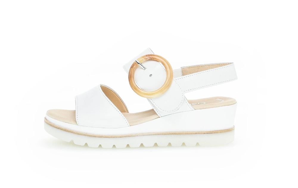 Gabor Sandalette Keilabsatz weiß S13  24.645.21 