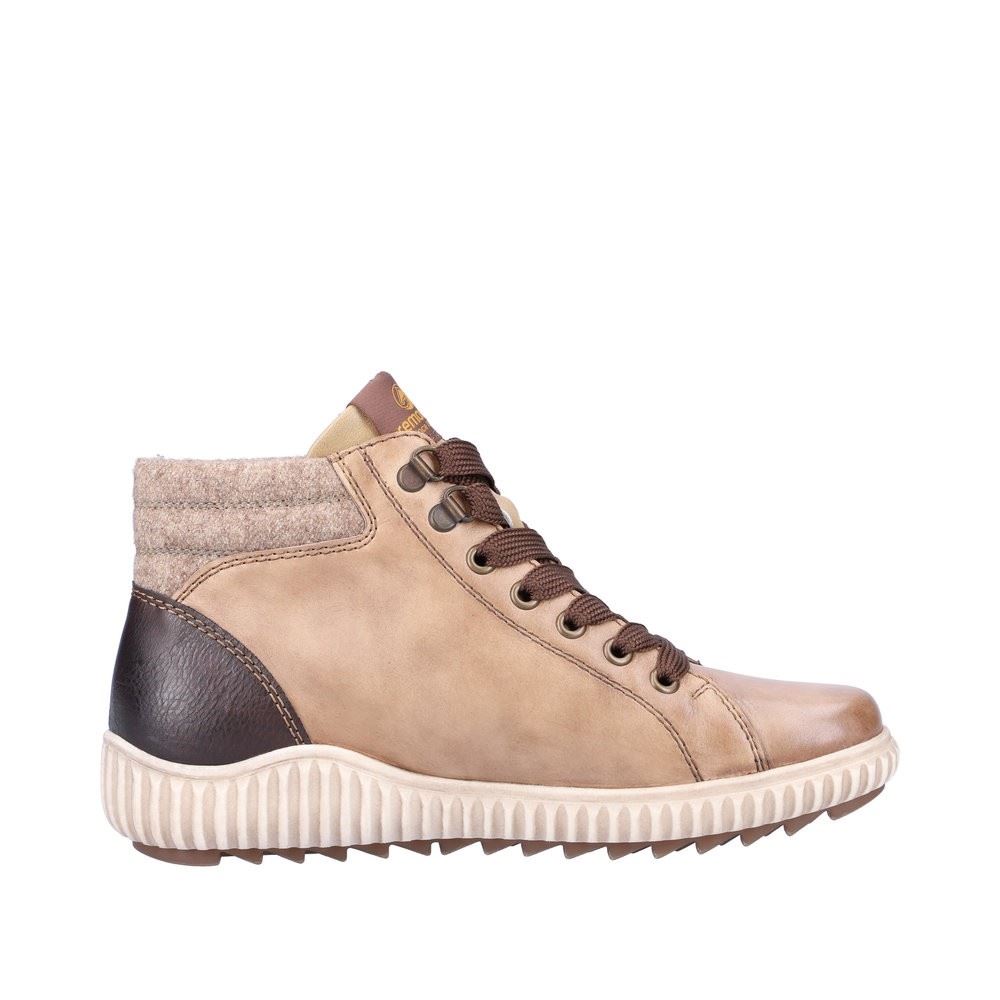 Remonte Damen Schnürschuh Sneaker High TEX- Membrane Leder braun S22 R8271-20 