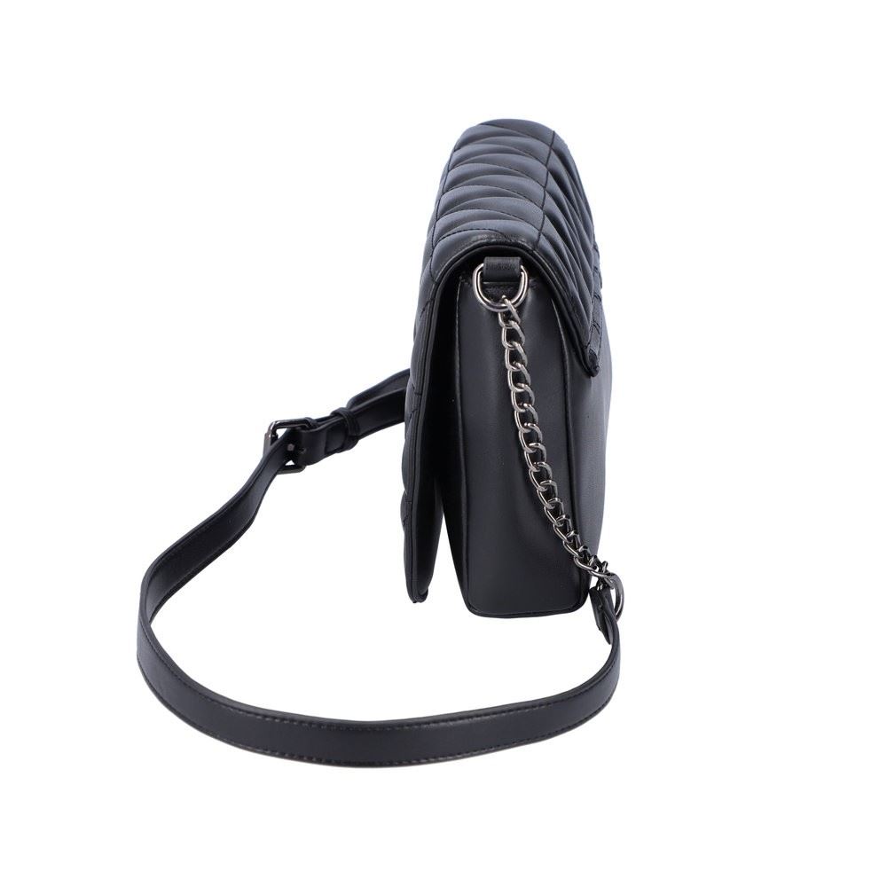 Rieker Umhängetasche Clutch Kettendetails Steppung schwarz S22 H1110-00 