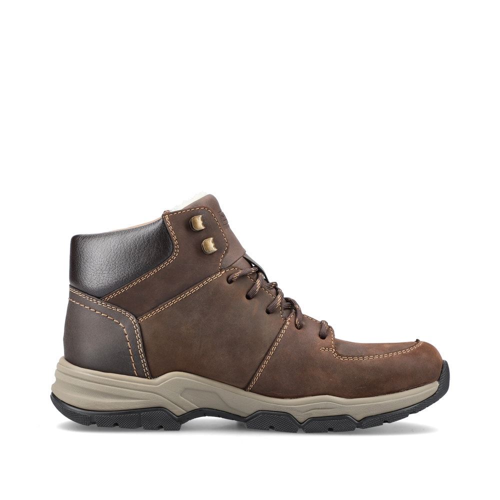 Rieker Antistress Herren Schnürboot Schnürschuh Lammwolle Leder TEX- Membran braun S21 F4332-26 40 | cigar/kastanie/ | G