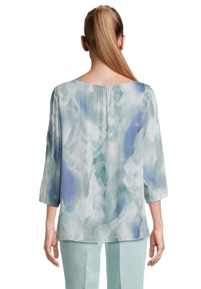 Betty Barclay Schlupfbluse 3/4 Arm Rundhals blau 83592330 