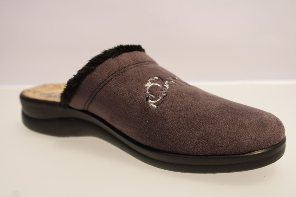 Fly Flot Hausschuh Hauspantolette anthrazit 863877 