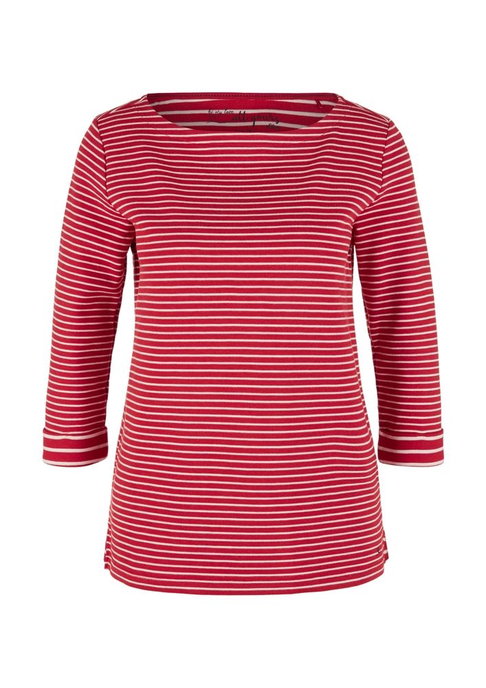 s.Oliver Jersey-Shirt 3/4 Arm gestreift rot S21 2043262 