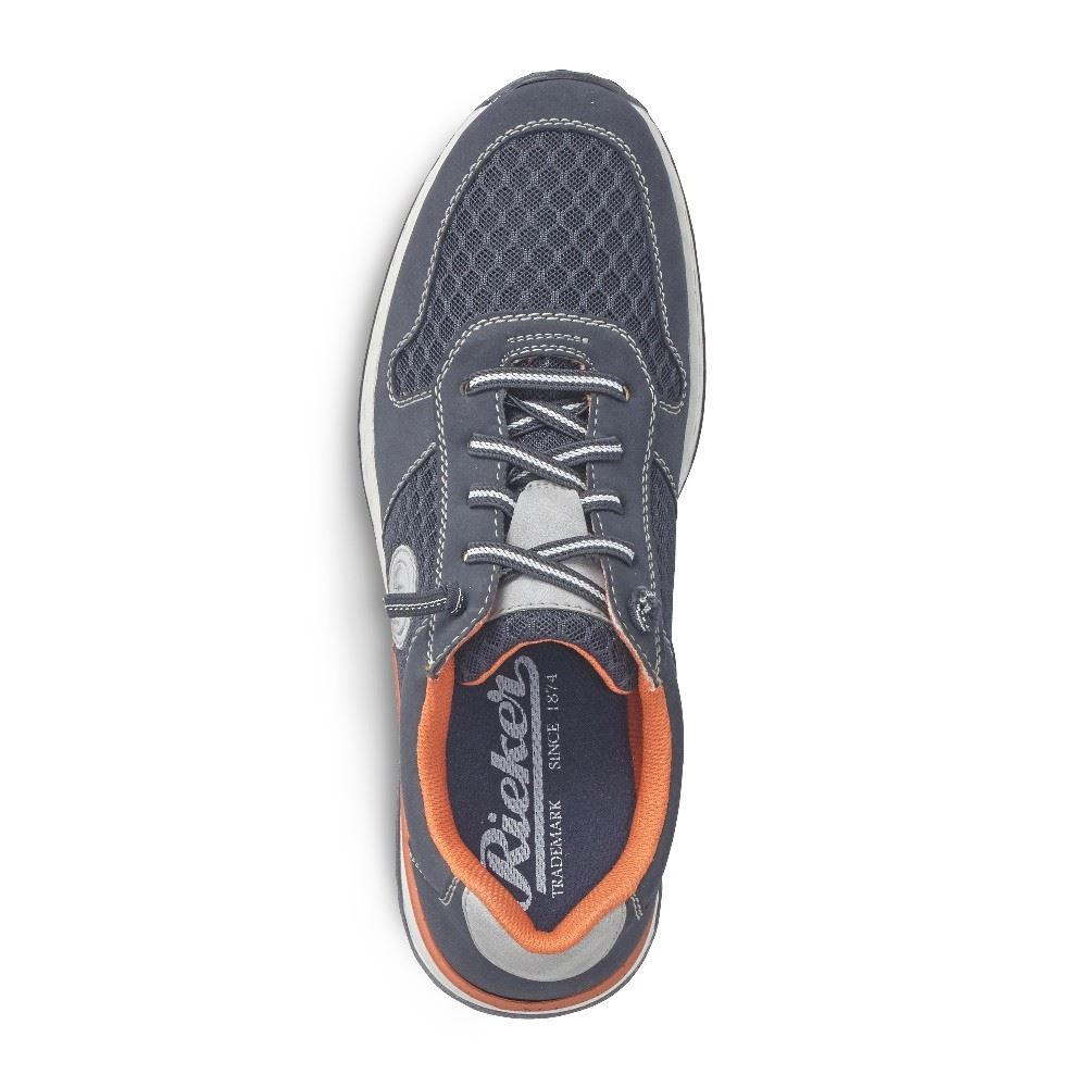 Rieker Sneaker Slipper Gummizug blau B5133 