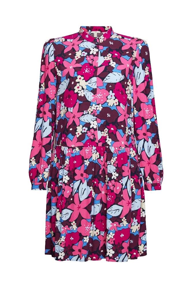 EDC Blusenkleid mit Blumen-Print; LENZING™ ECOVERO™ 032CC1E306 