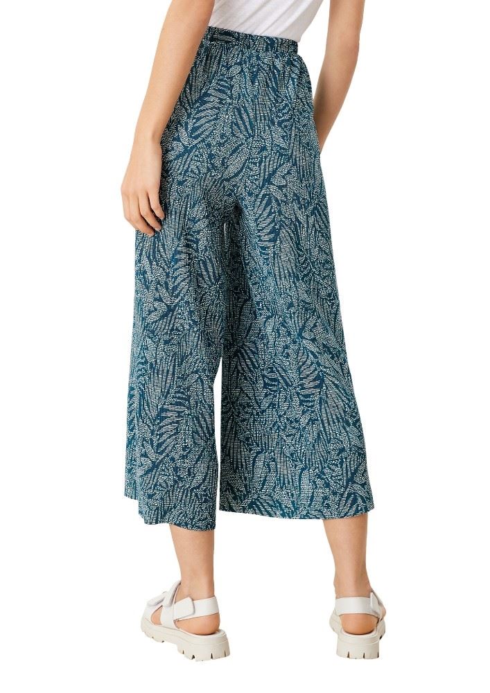s.Oliver Hose Culotte mit Plisseefalten blau 2113825 38 | 68A0 deep teal | 