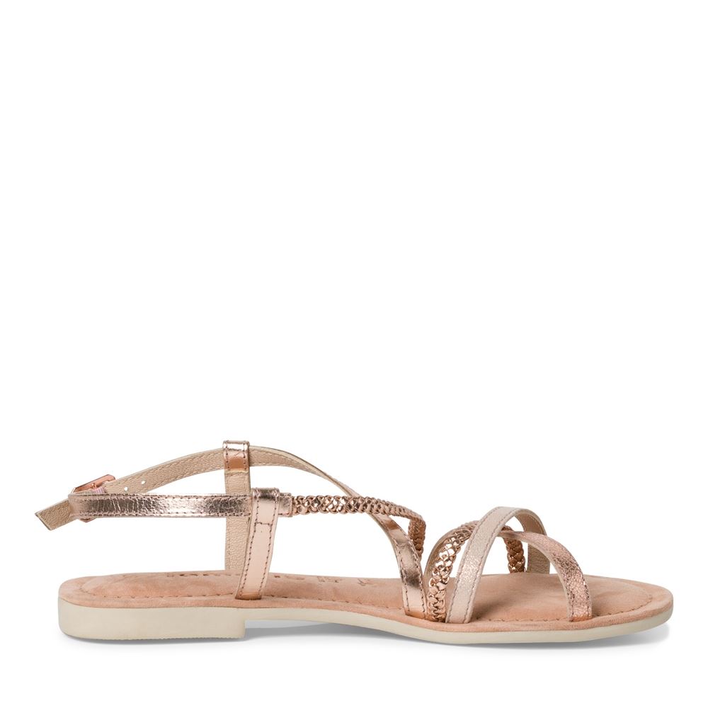 Tamaris Sandale Riemchen Leder rose metallic S13  1-1-28139-20 