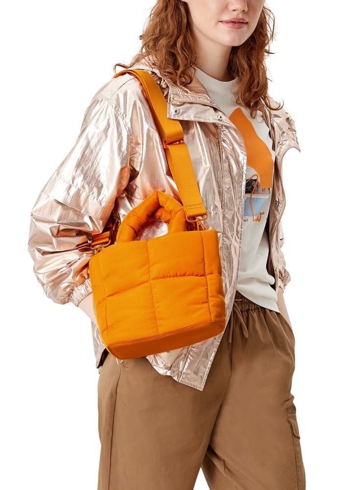 s.Oliver Kleiner Shopper mit Steppung S12 orange 2115664 