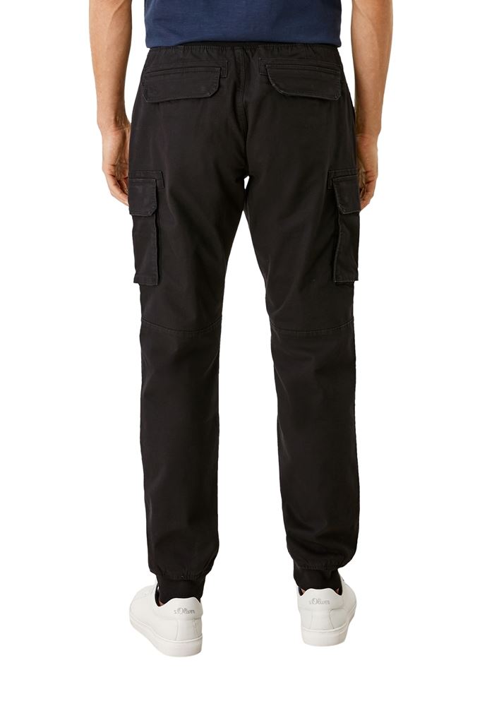 s.Oliver Hose Jogger Cargo Elastikbund schwarz S21 2106295 