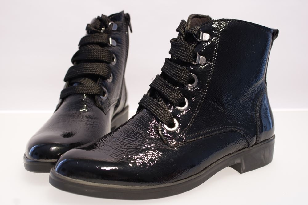 ACO Stiefelette Lack schwarz 915/8631 