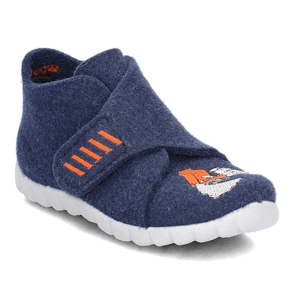 superfit HAPPY blau Filz Hausschuh 3-00291-80  