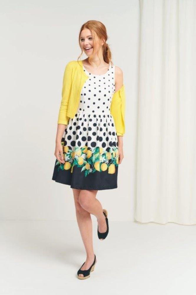 Smashed Lemon Cardigan Bolero gelb 90002-150 