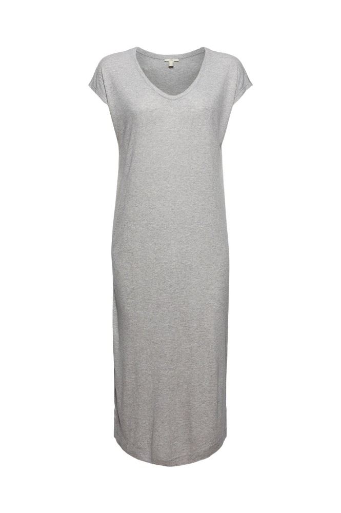 edc Kleid midilänge grau 051CC1E303 XS | C044 LIGHT GREY | 