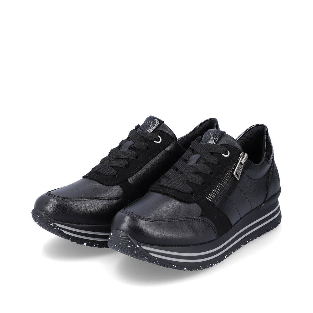 Remonte Sneaker Reißverschluss schwarz S13 D1316-02 38 | schwarz/schwarz | G