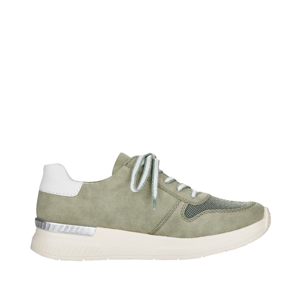 Rieker Antistress Damen Sneaker Reißverschluss Wechselfußbett grün S12  N4730-52 40 | pistazie/mint/w | G