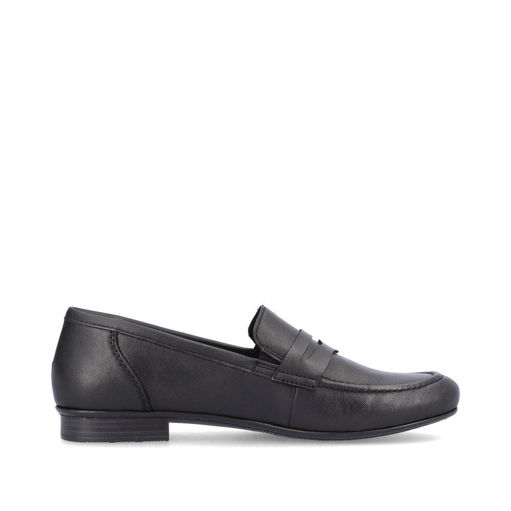 Rieker Antistress Damen Slipper Loafer elegant Leder schwarz S13 51954-01 