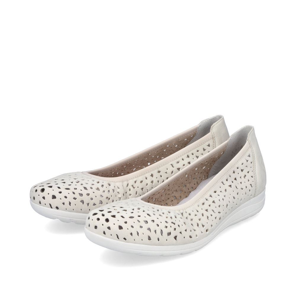 Rieker Damen Ballerinas helllbeige S13  L9365-60 