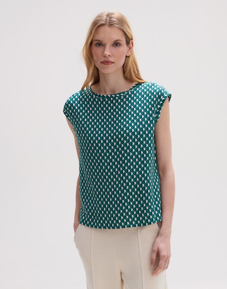 OPUS Shirtbluse Fauni 1/2 Arm Retro-Druck S13 10224211791206 