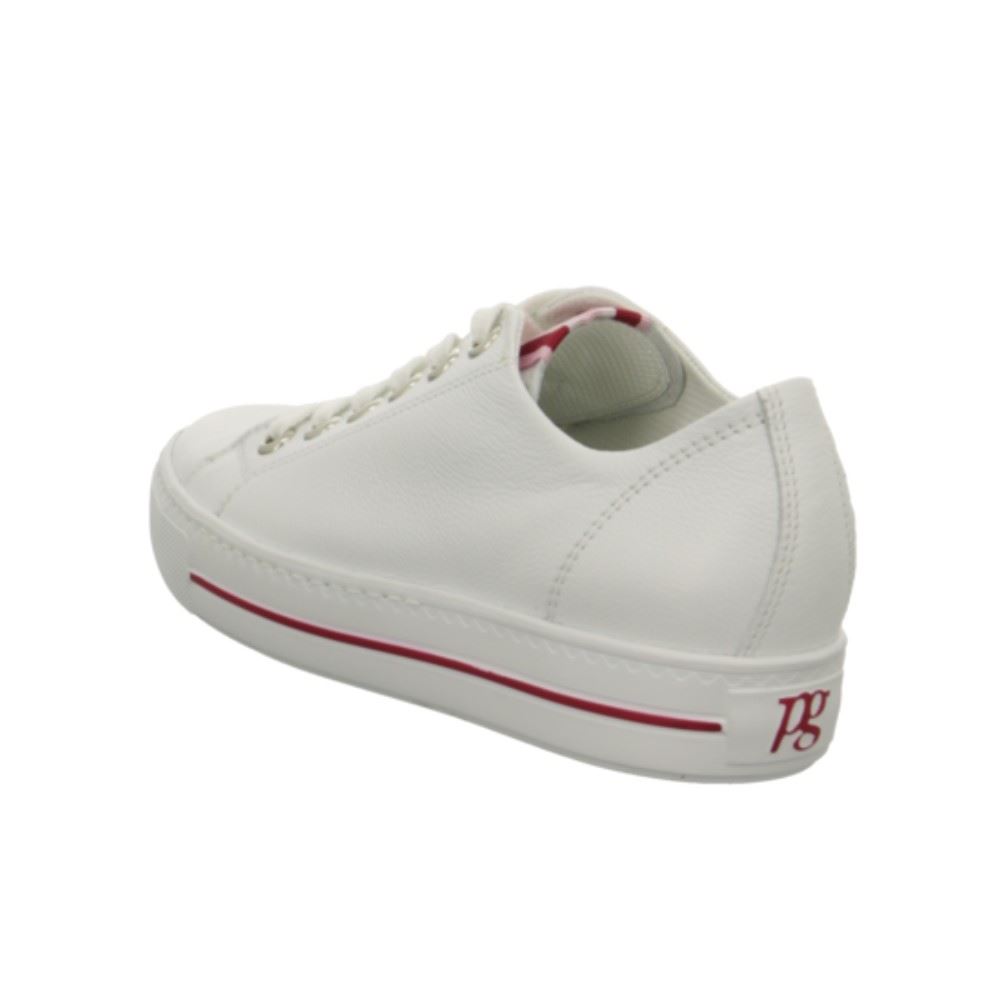 Paul Green Sneaker Schnürer Leder weiß 4779 