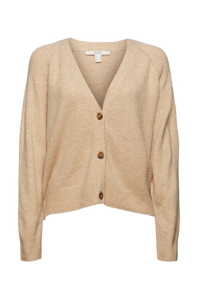 ESPRIT V-Neck Cardigan mit Wolle 991EE1I326 