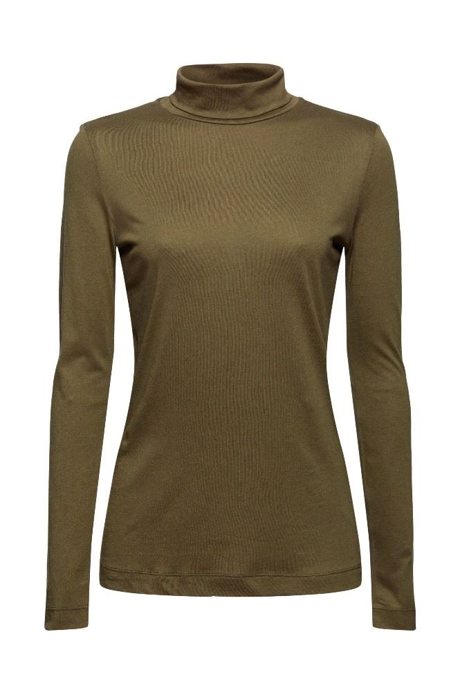 ESPRIT Longsleeve mit Stehkragen mit TENCEL™ 091EE1K318 