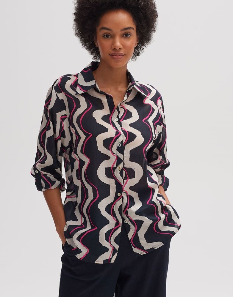OPUS Printbluse Fumine wave S13 2454911411189 