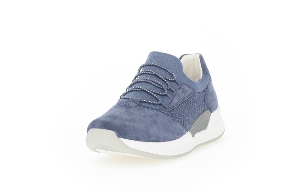 Gabor Rollingsoft Sneaker low Schlupfschuh Wechselfußbett  blau S12   86.951.26 4,5 | jeans | 