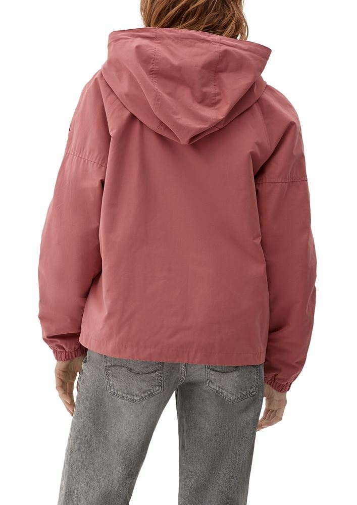 QS designed by Outdoor-Jacke mit Kapuze orange, grün S13 2123942 