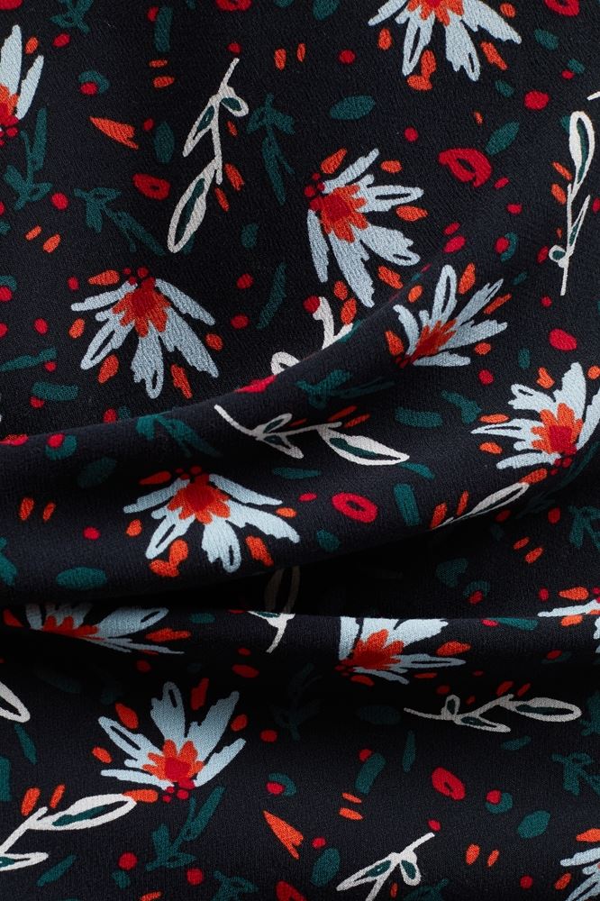 EDC Kleid Blumen 100CC1E319 34 | C003 BLACK 3 | 