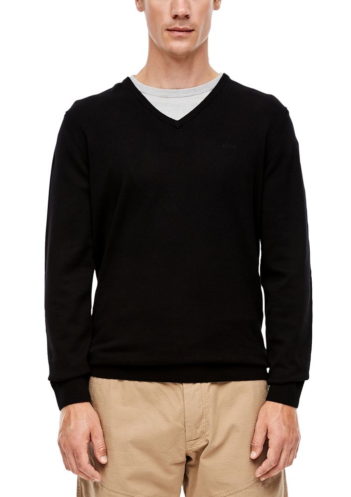 s.Oliver Feinstrickpullover mit V - Ausschnitt  Noos 2040666 