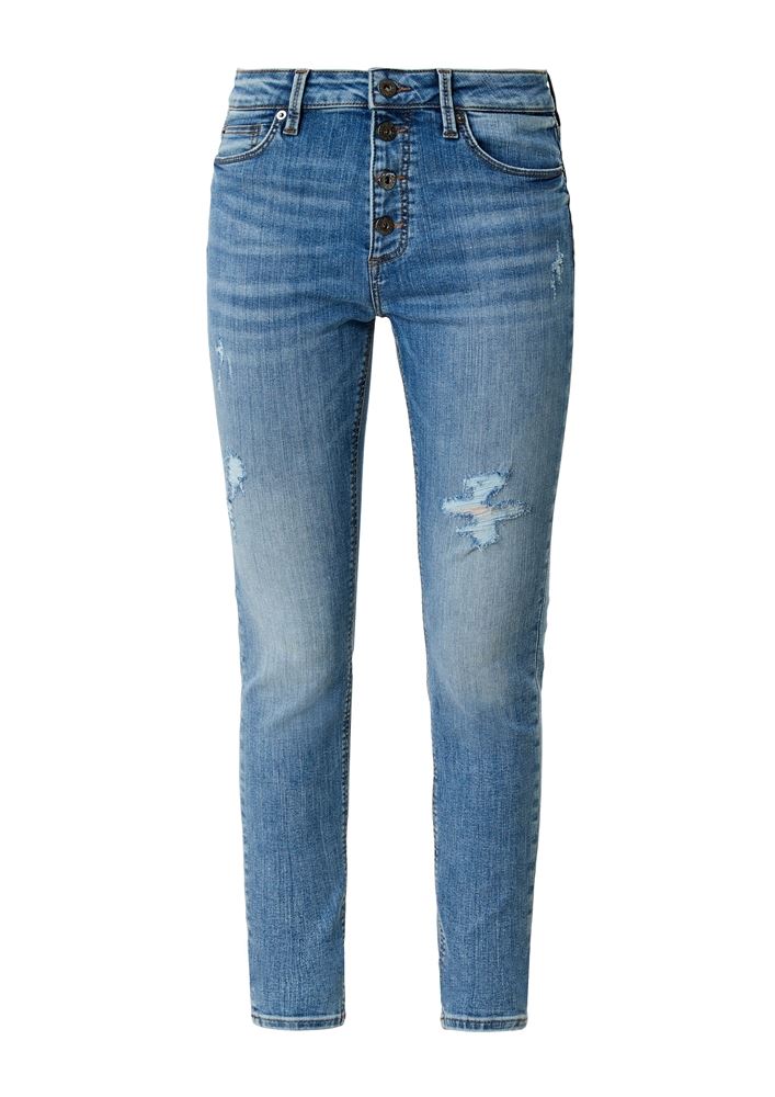 QS designed by Jeans Skinny High Waist 2112813 38 | 55Z4 blue stret | L30