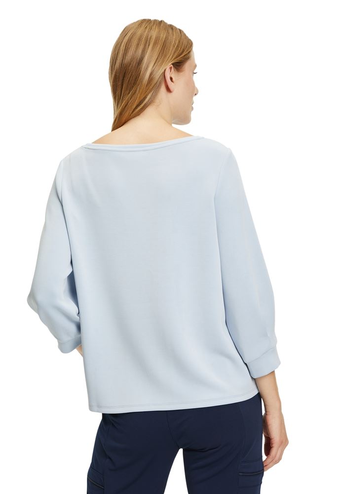 Betty Barclay Sweatshirt 3/4 Arm  U- Bootausschnitt blau S22 24791019 44 | 8381 Zen Blue | 