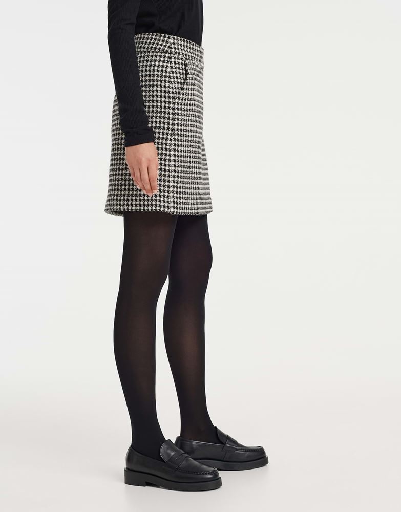 OPUS Minirock Raveki vintage Pepita- Look schwarz S22 2481910982100 