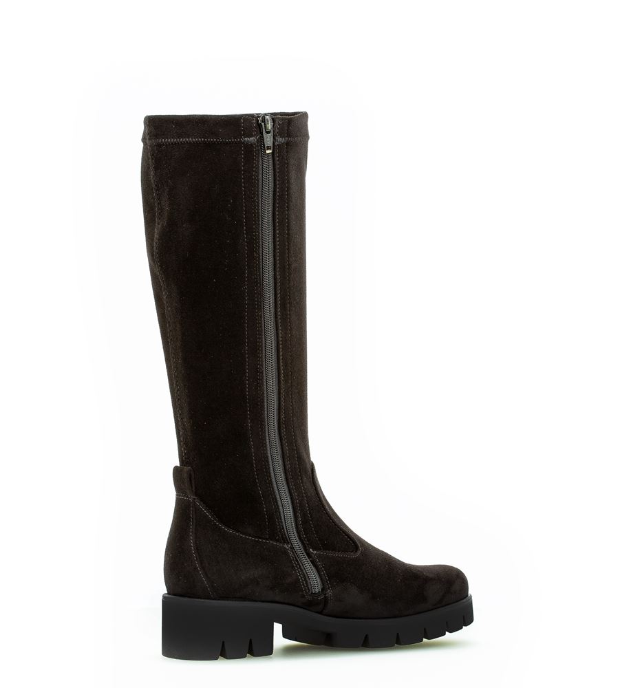 Gabor sportlicher Stiefel Wechselfußbett Schaftweite M-Stretch schwarz S22 91.719.47 