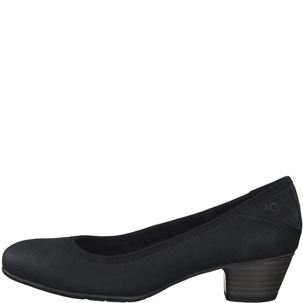 s.Oliver Damen Pumps schwarz, blau S13 5-5-22301-20 