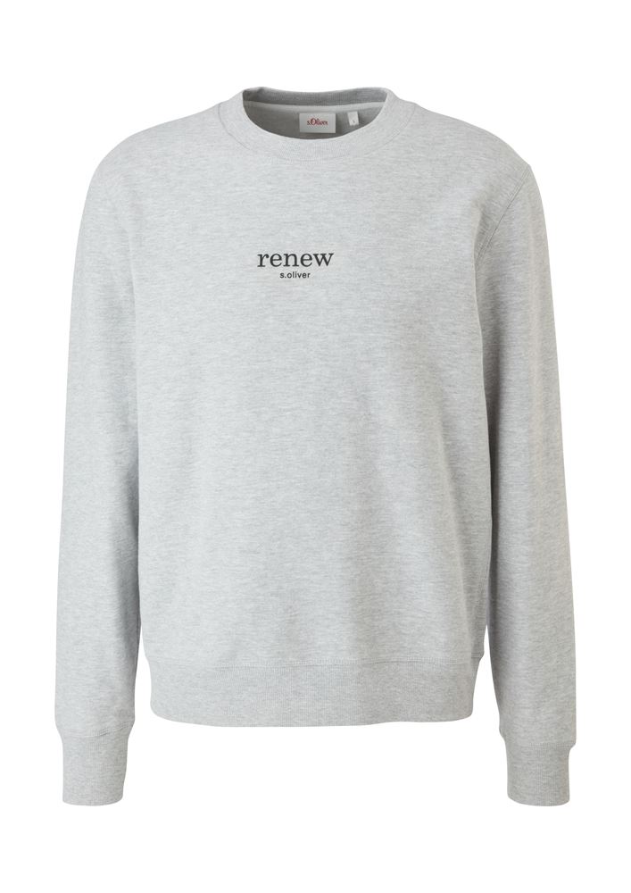 s.Oliver Sweatshirt mit Schriftprint grau 2109641 XXL | 9400 light mela | 