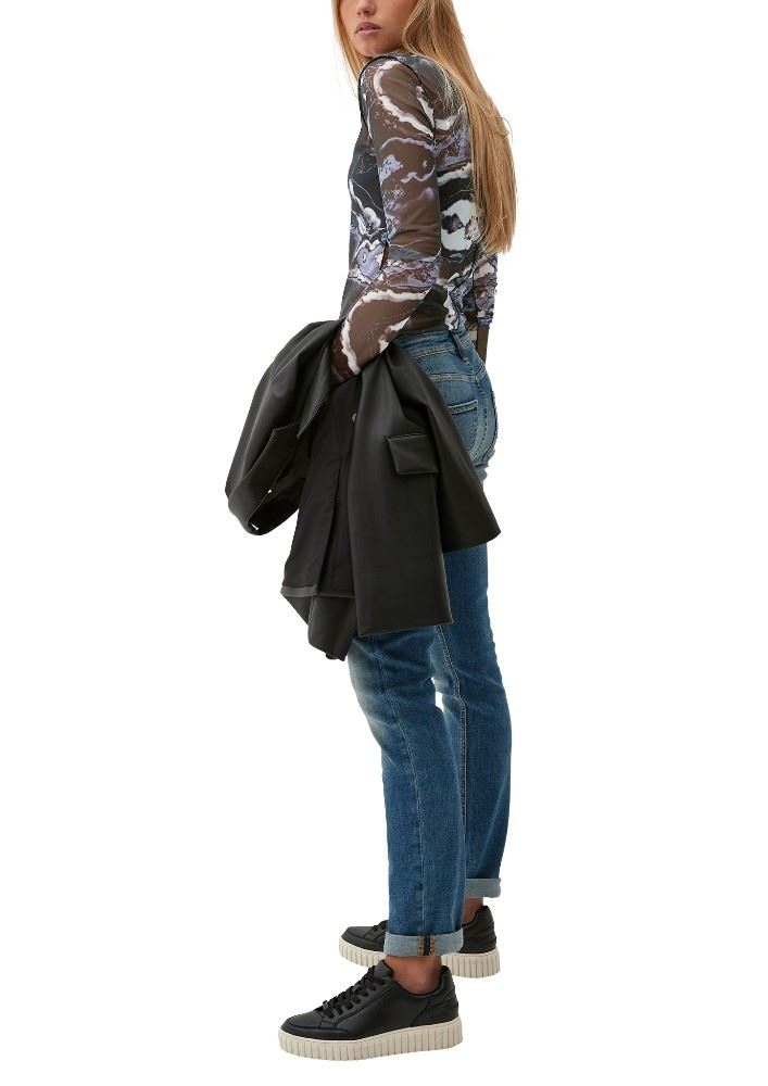 QS designed by Semitransparentes Shirt lila S13  2127440 
