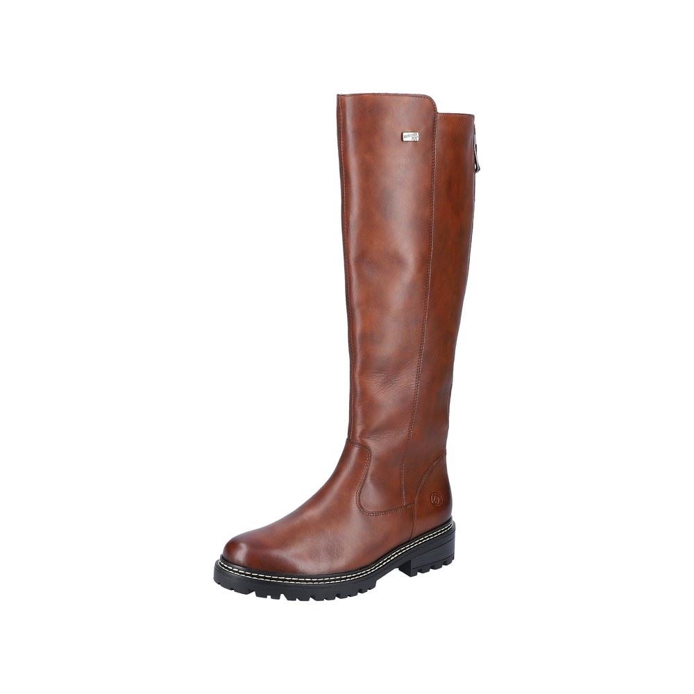 Remonte Damen Langschaft- Stiefel Leder TEX- Membran Warmfutter braun S22 D0B72-22 42 | chestnut/moro | G