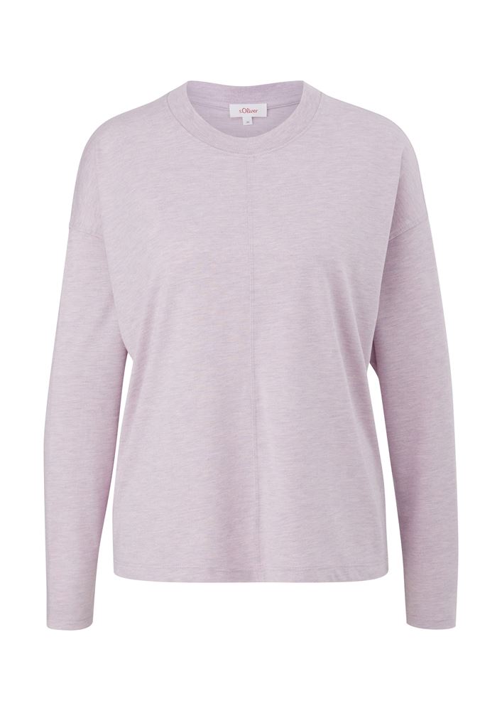 s.Oliver Longsleeve mit GlitzereffektS22 2125973 38 | 40W9 LILAC/PINK | 