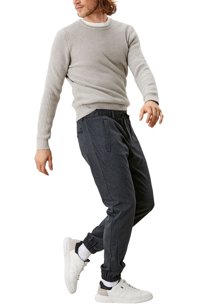 s.Oliver Herren Jogpants Jersey blau S21 2106331 
